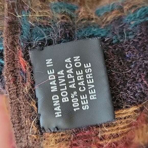 Norm Thompson Vintage Alpaca Wool Grandpa Pullover Sweater Retro 80's Cosby MD - Picture 12 of 15